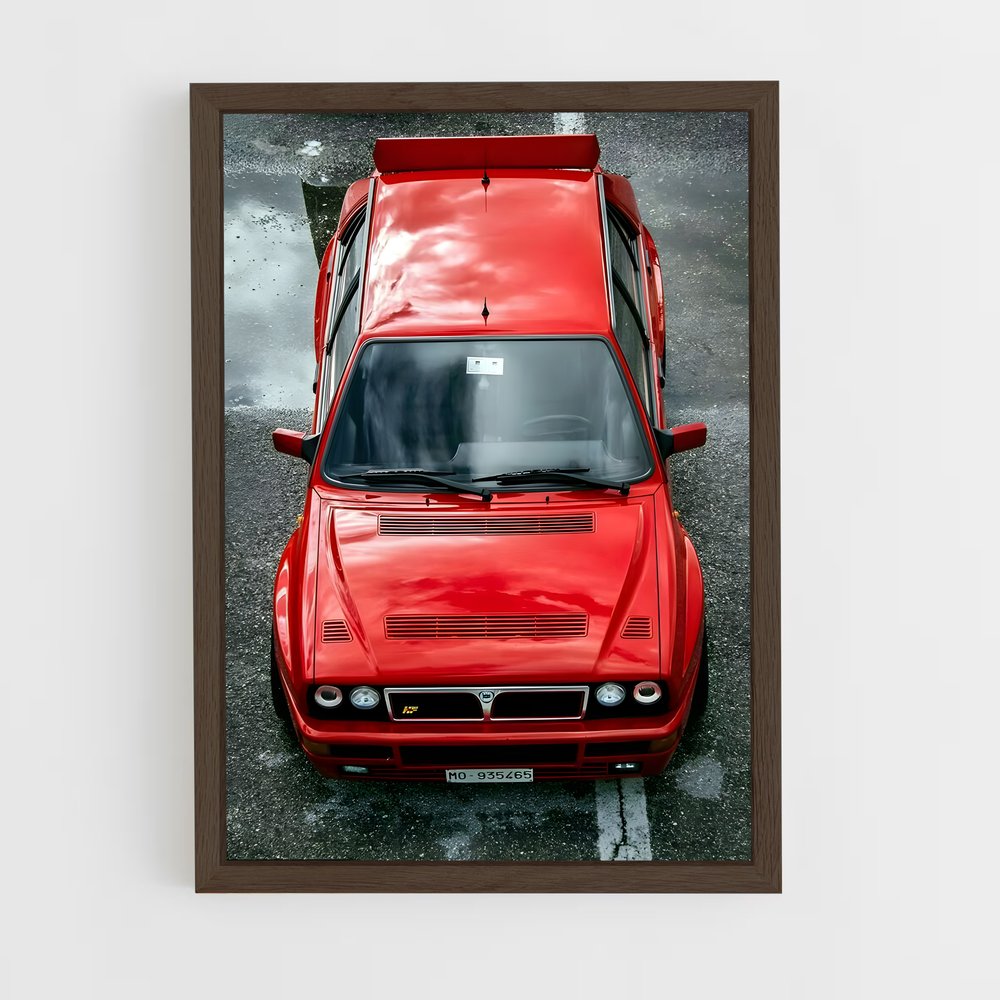 Poster Delta Rouge – affiche Lancia (vue 5)